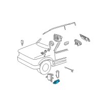OEM 2013 Ford Fiesta Side Sensor Diagram - 9L8Z-14B004-A