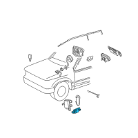 OEM Mercury Mariner Side Sensor Diagram - 9L8Z-14B004-A