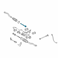 OEM 2008 Lexus IS F End Sub-Assy, Steering Rack Diagram - 45503-30070