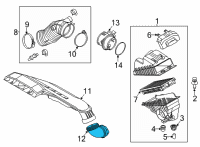 OEM 2022 Kia K5 Duct-Air "B" Diagram - 28240L1100