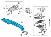 OEM 2020 Hyundai Sonata Duct Assembly-Air Diagram - 28210-L1200