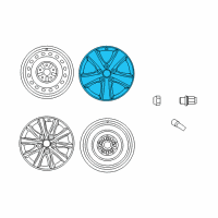 OEM 2013 Toyota Camry Wheel, Alloy Diagram - 42611-06740