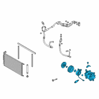 OEM 2017 Hyundai Elantra Compressor Assembly Diagram - 97701-F2100