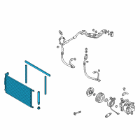 OEM 2017 Hyundai Elantra Condenser Assembly-Cooler Diagram - 97606-F2000