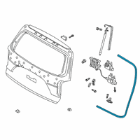 OEM 2021 Hyundai Palisade W/STRIP-Tail Gate OPNG Diagram - 81761-S8000