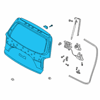 OEM 2021 Hyundai Palisade Panel Assembly-Tail Gate Diagram - 72801-S8141