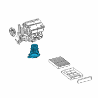 OEM Toyota Prius Prime Fan & Motor Diagram - 87103-0E090