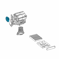 OEM 2022 Lexus NX450h+ Blower Damper Servo Sub-Assembly, No.1 Diagram - 87106-0E130