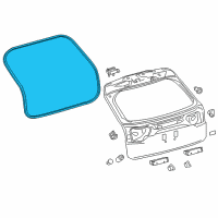 OEM 2020 Lexus RX350 Weatherstrip, Back Door Diagram - 67881-0E071