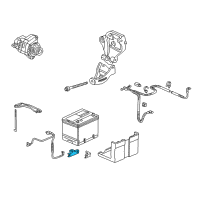 OEM 2000 Acura TL Bracket, Starter Cable Diagram - 32412-S84-A00