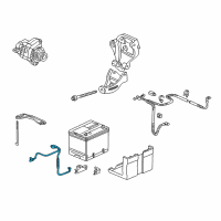 OEM Honda Cable Assembly, Ground Diagram - 32600-S84-A00