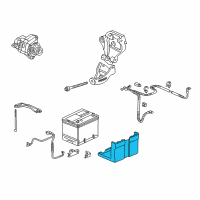 OEM 2001 Honda Accord Box, Battery Diagram - 31521-S84-A10