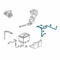 OEM 2002 Honda Accord Cable Assembly, Starter Diagram - 32410-S84-A00