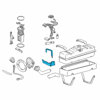OEM Chevrolet C2500 Mount Strap Diagram - 15611433