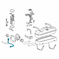 OEM 1993 GMC C3500 Filler Pipe Strap Diagram - 15217508