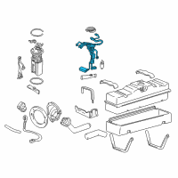 OEM 1997 Chevrolet K3500 Fuel Sender Assembly Diagram - 19179535