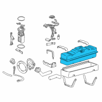 OEM 1995 GMC C1500 Tank Asm-Fuel T Diagram - 15017934
