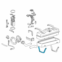OEM Chevrolet C2500 Mount Strap Diagram - 15567776