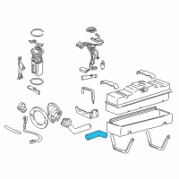 OEM 1997 Chevrolet K3500 Hose-Fuel Tank Filler Diagram - 15522509