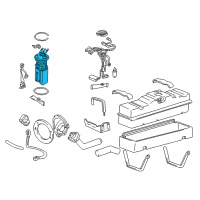OEM Fuel Tank Fuel Pump Module Kit Diagram - 19331272