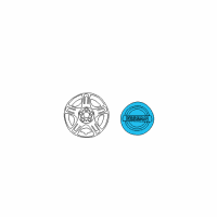 OEM Nissan Pathfinder Disc Wheel Ornament Diagram - 40342-ZB700