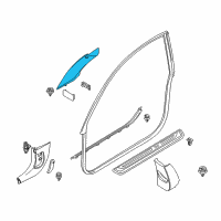 OEM 2007 BMW 650i Left Column A Cover Its Diagram - 51-43-7-898-391