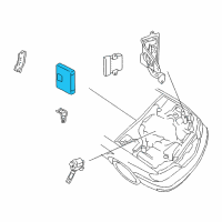 OEM 1998 Lexus ES300 Engine Control Computer Diagram - 89661-3T311