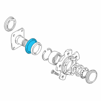 OEM 1998 Chevrolet Tracker Seal, Front Wheel Inner Bearing Diagram - 96057747