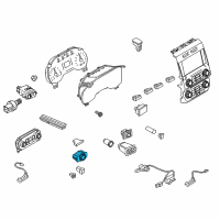 OEM 2017 Ford F-350 Super Duty Headlamp Switch Diagram - FL3Z-11654-BA