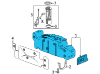 OEM 2020 Chevrolet Silverado 3500 HD Fuel Tank Diagram - 84838543