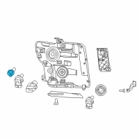 OEM 2021 Nissan Titan Headlamp Socket Assembly Diagram - 26250-EZ21A