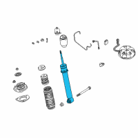 OEM 2001 BMW X5 Rear Shock Absorber Diagram - 33-52-1-096-278