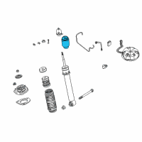 OEM 2001 BMW X5 Left Pneumatic Spring Diagram - 37-12-1-095-579