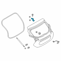 OEM 2020 Nissan Kicks Hinge Assy-Back Door, RH Diagram - 90400-5RB0A