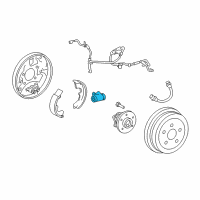 OEM 2016 Toyota Corolla Wheel Cylinder Diagram - 47550-02110