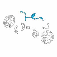 OEM 2013 Toyota Matrix ABS Sensor Wire Diagram - 89516-02141