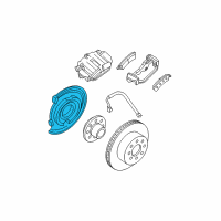 OEM Chevrolet Silverado 3500 HD Backing Plate Diagram - 15949892