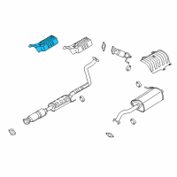 OEM Hyundai Elantra Coupe Protector-Heat Front Diagram - 28791-3X900