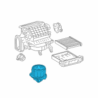 OEM 2004 Toyota Avalon Fan Assembly Diagram - 87103-07020