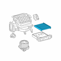 OEM 2000 Toyota Avalon Air Filter Diagram - 88880-41010