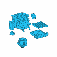 OEM Toyota Blower Assembly Diagram - 87130-07040