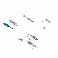 OEM Lexus ES300 Shaft Assembly,OUTBOARD Joint Diagram - 43460-39165