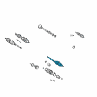 OEM 2002 Toyota Highlander Outer Joint Diagram - 43470-39385