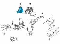 OEM 2021 Toyota Venza Angle Sensor Diagram - 8924B-48011