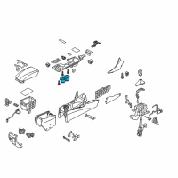 OEM Hyundai Cup Holder Assembly Diagram - 84670-3Q000