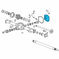 OEM 2017 GMC Canyon Axle Cover Diagram - 23490350