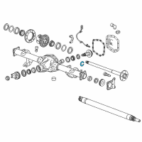 OEM 2022 Chevrolet Colorado Axle Shaft Lock Ring Diagram - 23490368
