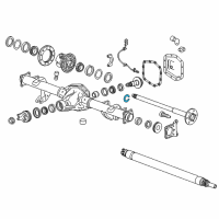 OEM 2019 Chevrolet Colorado Axle Shaft Lock Ring Diagram - 23490368