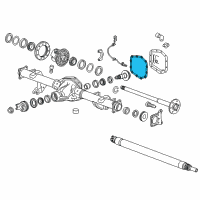 OEM Chevrolet Colorado Differential Cover Gasket Diagram - 23490354