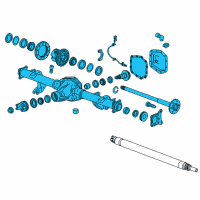 OEM 2015 Chevrolet Colorado Axle Diagram - 23234089